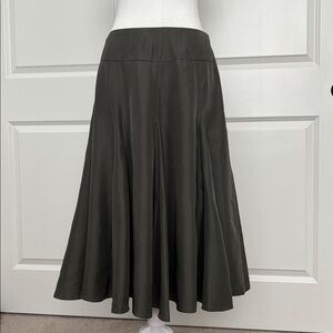 100% Silk Sundance charcoal Midi Skirt